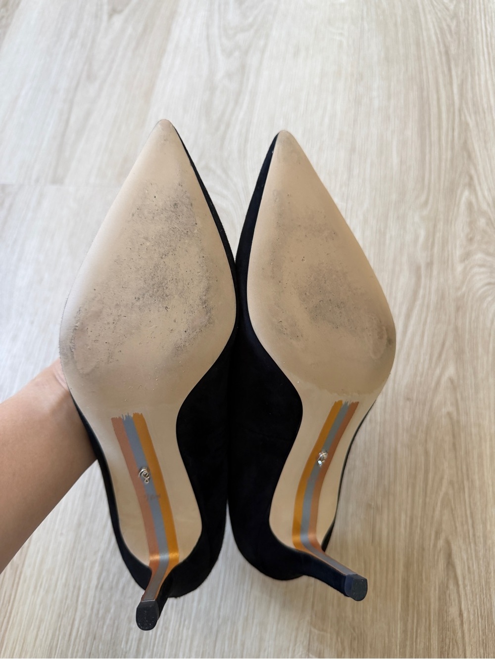 Sam Edelman Vienna Black Pointed Toe Heels - Picture 3 of 5